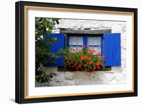 The Blue Shutters-Philippe Sainte-Laudy-Framed Photographic Print