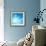 The Blue Underwater with Bubbles-Sergiy Serdyuk-Framed Photographic Print displayed on a wall