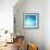 The Blue Underwater with Bubbles-Sergiy Serdyuk-Framed Photographic Print displayed on a wall