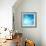 The Blue Underwater with Bubbles-Sergiy Serdyuk-Framed Photographic Print displayed on a wall