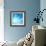 The Blue Underwater with Bubbles-Sergiy Serdyuk-Framed Photographic Print displayed on a wall