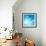 The Blue Underwater with Bubbles-Sergiy Serdyuk-Framed Photographic Print displayed on a wall