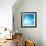 The Blue Underwater with Bubbles-Sergiy Serdyuk-Framed Photographic Print displayed on a wall