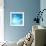 The Blue Underwater with Bubbles-Sergiy Serdyuk-Framed Photographic Print displayed on a wall