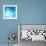 The Blue Underwater with Bubbles-Sergiy Serdyuk-Framed Photographic Print displayed on a wall