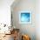 The Blue Underwater with Bubbles-Sergiy Serdyuk-Framed Photographic Print displayed on a wall