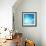 The Blue Underwater with Bubbles-Sergiy Serdyuk-Framed Photographic Print displayed on a wall