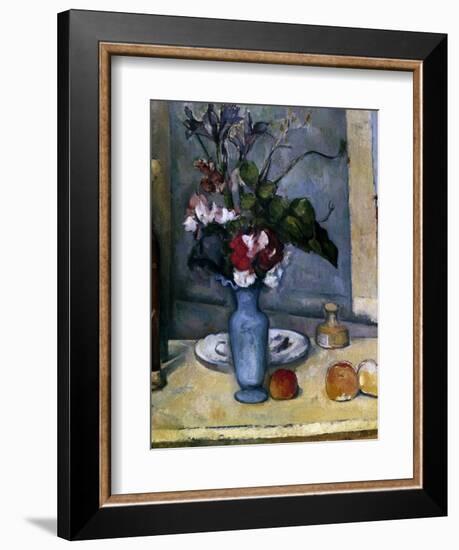 The Blue Vase, 1885-1887-Paul Cézanne-Framed Giclee Print