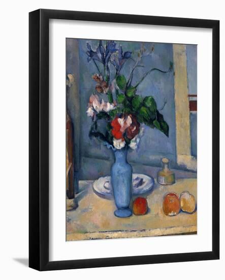 The Blue Vase, 1885-87-Paul Cézanne-Framed Giclee Print