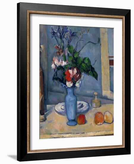 The Blue Vase, 1885-87-Paul Cézanne-Framed Giclee Print