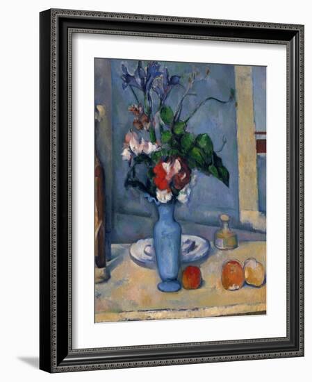 The Blue Vase, 1885-87-Paul Cézanne-Framed Giclee Print