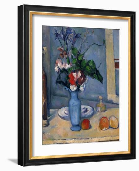 The Blue Vase, 1885-87-Paul Cézanne-Framed Giclee Print