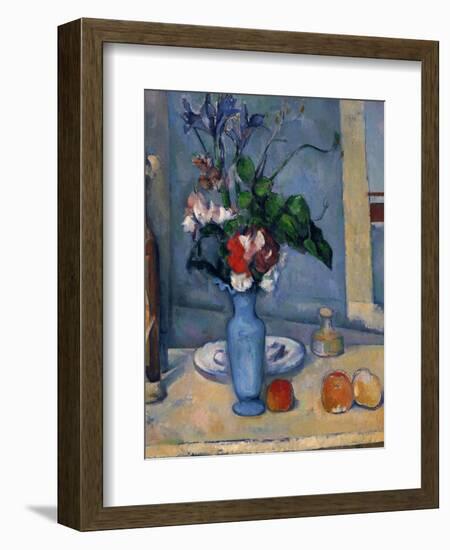 The Blue Vase, 1885-87-Paul Cézanne-Framed Giclee Print