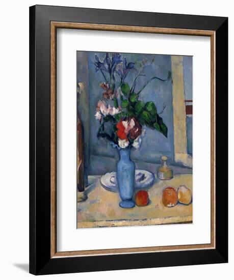 The Blue Vase, 1885-87-Paul Cézanne-Framed Giclee Print