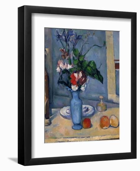 The Blue Vase, 1885-87-Paul Cézanne-Framed Giclee Print