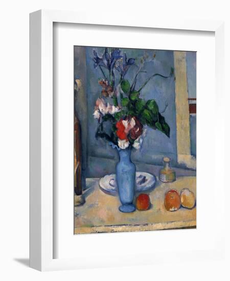 The Blue Vase, 1885-87-Paul Cézanne-Framed Giclee Print