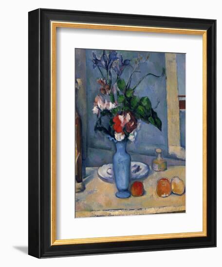 The Blue Vase, 1885-87-Paul Cézanne-Framed Giclee Print