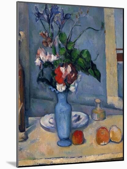 The Blue Vase, 1885-87-Paul Cézanne-Mounted Premium Giclee Print