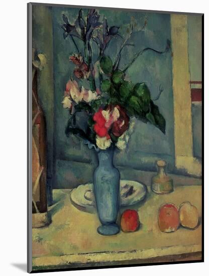 The Blue Vase, 1889-90-Paul Cézanne-Mounted Premium Giclee Print