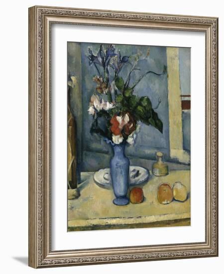 The Blue Vase, c.1885-Paul Cézanne-Framed Giclee Print