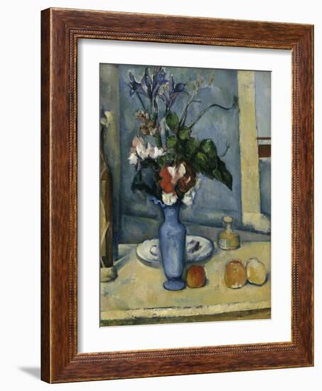 The Blue Vase, c.1885-Paul Cézanne-Framed Giclee Print