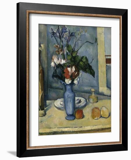 The Blue Vase, c.1885-Paul Cézanne-Framed Giclee Print