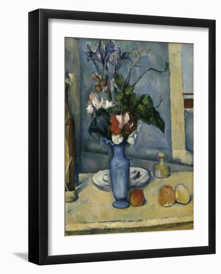 The Blue Vase, c.1885-Paul Cézanne-Framed Giclee Print