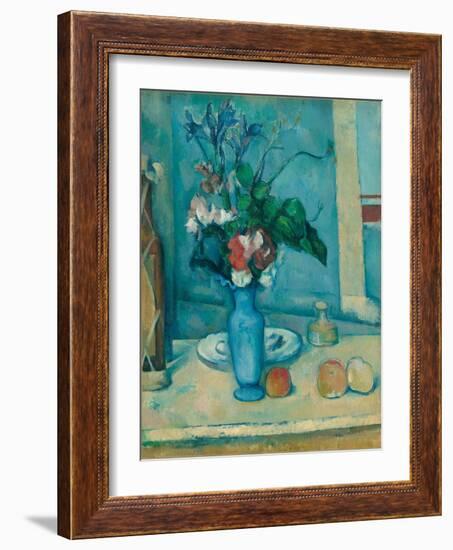 The Blue Vase (Le Vase Ble)-Paul Cézanne-Framed Giclee Print