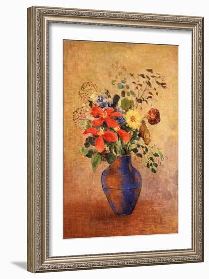 The Blue Vase-Odilon Redon-Framed Giclee Print