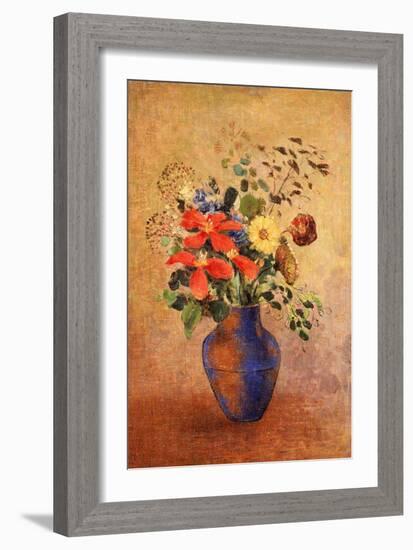 The Blue Vase-Odilon Redon-Framed Giclee Print