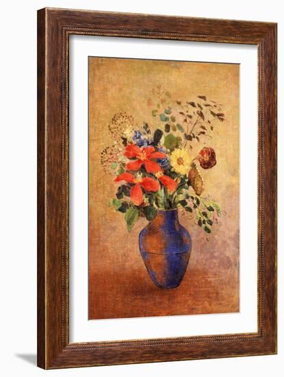 The Blue Vase-Odilon Redon-Framed Giclee Print