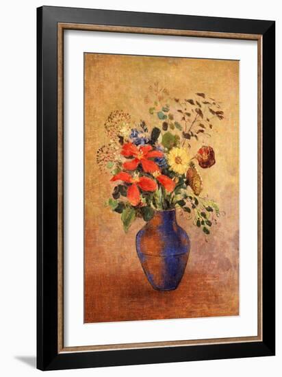 The Blue Vase-Odilon Redon-Framed Giclee Print