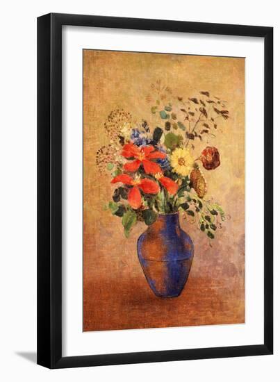 The Blue Vase-Odilon Redon-Framed Giclee Print