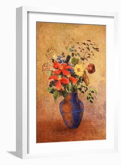 The Blue Vase-Odilon Redon-Framed Giclee Print