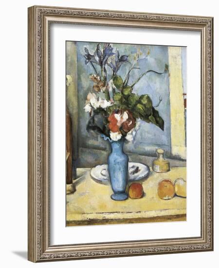 The Blue Vase-Paul Cézanne-Framed Art Print