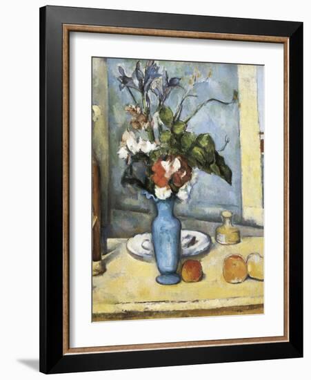 The Blue Vase-Paul Cézanne-Framed Art Print