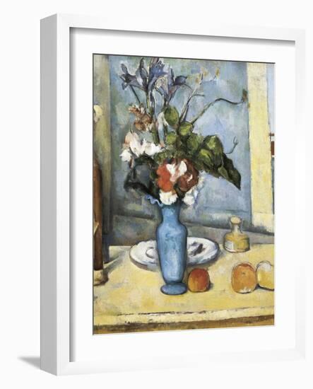 The Blue Vase-Paul Cézanne-Framed Art Print