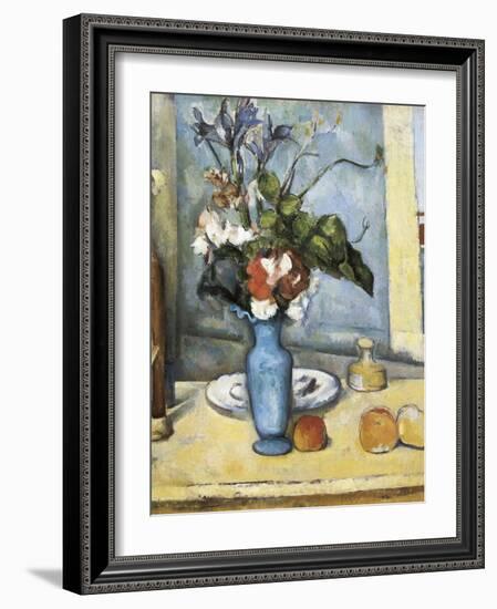 The Blue Vase-Paul Cézanne-Framed Art Print
