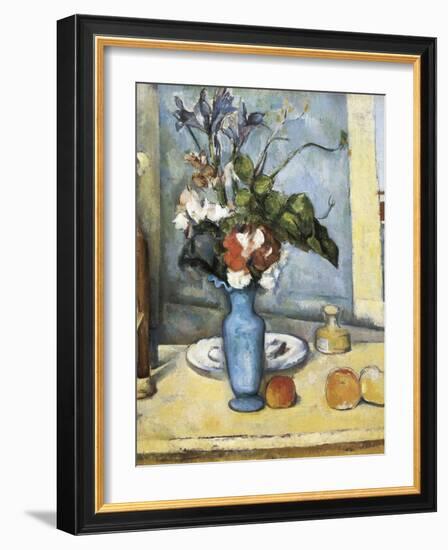 The Blue Vase-Paul Cézanne-Framed Art Print