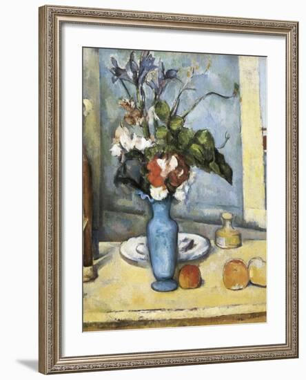 The Blue Vase-Paul Cézanne-Framed Art Print