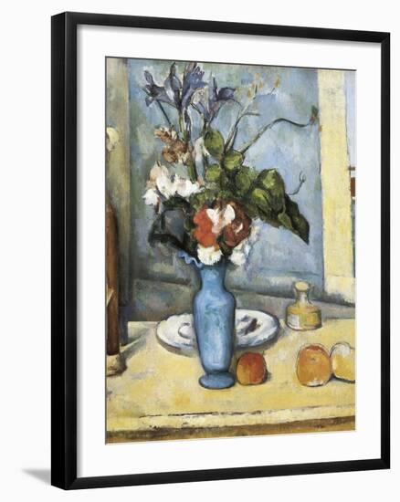 The Blue Vase-Paul Cézanne-Framed Art Print