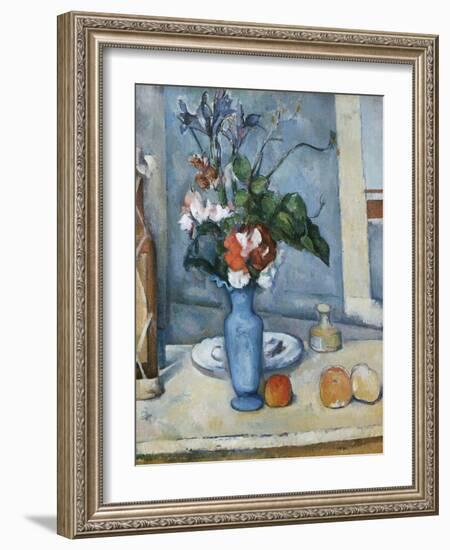 The Blue Vase-Paul Cézanne-Framed Giclee Print