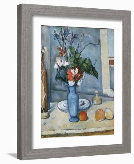 The Blue Vase-Paul Cézanne-Framed Giclee Print