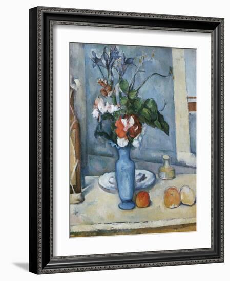 The Blue Vase-Paul Cézanne-Framed Giclee Print