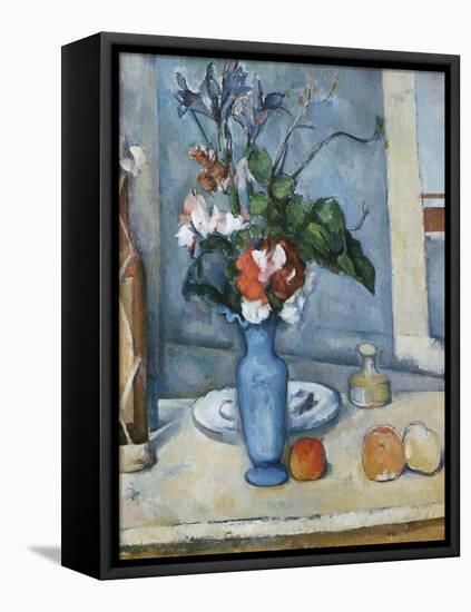 The Blue Vase-Paul Cézanne-Framed Premier Image Canvas