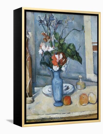 The Blue Vase-Paul Cézanne-Framed Premier Image Canvas