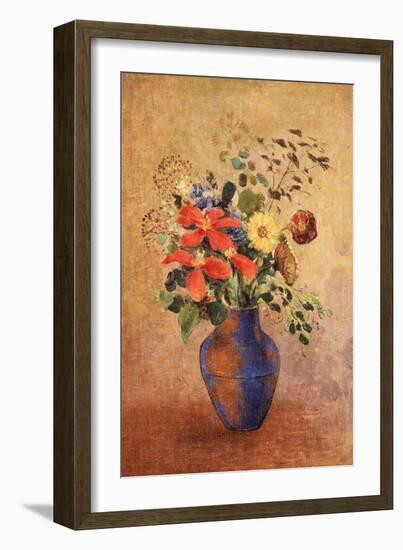 The Blue Vase-Odilon Redon-Framed Giclee Print