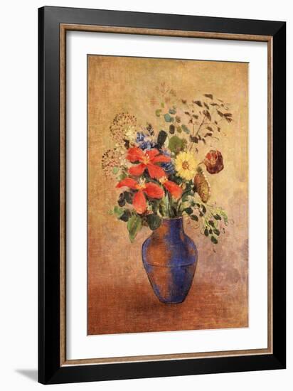 The Blue Vase-Odilon Redon-Framed Giclee Print