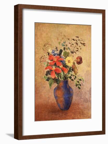 The Blue Vase-Odilon Redon-Framed Giclee Print