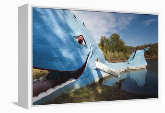 The Blue Whale, Route 66 Roadside Attraction, Catoosa, Oklahoma, USA-Walter Bibikow-Framed Premier Image Canvas